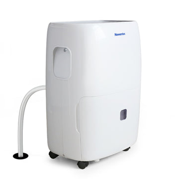 Newentor Stromsparender Luftentfeuchter 330W mit 25 L/Tag Entfeuchtung - Entfeuchter für Räume ca 80m² bzw. 215m³-Raumentfeuchter mit Ablaufschlauch, Timer, Gegen Feuchtigkeit, Schimmel