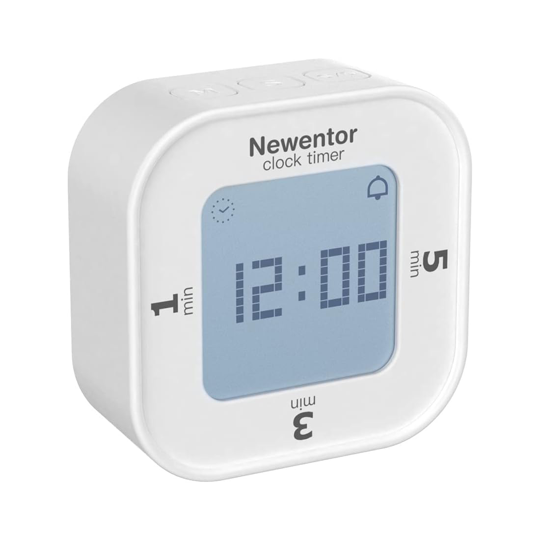 Kitchen Timer, Newentor Digital Productivity Timer with Alarm Clock, Kids  Timers Count Up and Countdown with 1, 3, 5 Min Preset, Desk Timers for