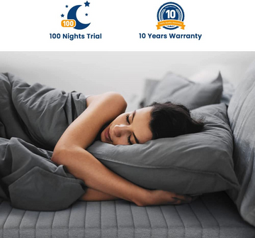 Newentor 7 Zone 4FT6 Double Mattress, 10 Inch Memory Foam Mattress with Pocket Sprung, OEKO-TEX Certified Mattresses with Breathable Cover, 135x190