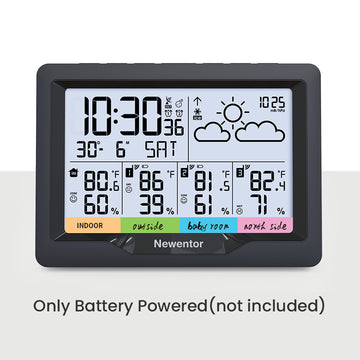 Wireless Atomic 6-inch Color Weather Station Q5 - All In One Functions