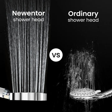 Newentor® Handheld High Pressure Shower Head, 6 Spray Modes/Settings Detachable Shower Head with Hose and Shower Stand
