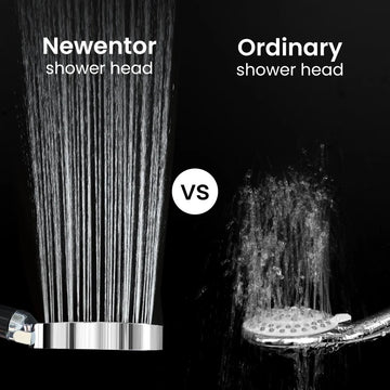 Newentor® Handheld High Pressure Shower Head, 6 Spray Modes/Settings Detachable Shower Head with Hose and Shower Stand