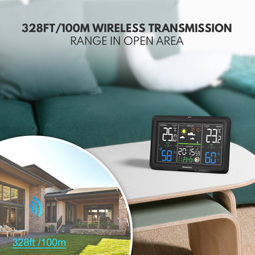 Newentor Q7 Weather Station Wireless Indoor Outdoor Thermometer