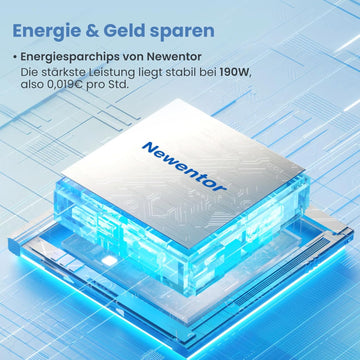 Newentor 12L Luftentfeuchter Elektrisch Keller 35dB, Entfeuchter Elektrisch Keller mit Ablaufschlauch 1m, Raumentfeuchter Elektrisch 25m²/122m³, 10 J. Gar., Filter, Timer