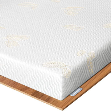 Newentor® 2" Dual-Layer Memory Foam Mattress Topper - Medium Firm Gel Infused Mattress Topper with Washable Zipped Cover, Queen