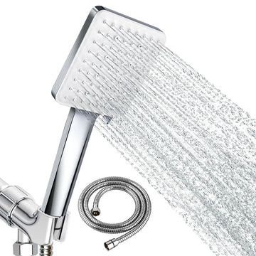 Newentor® Handheld High Pressure Shower Head, 6 Spray Modes/Settings Detachable Shower Head with Hose and Shower Stand