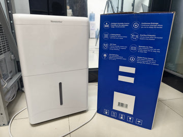 Newentor 12L Luftentfeuchter Elektrisch Keller 35dB, Entfeuchter Elektrisch Keller mit Ablaufschlauch 1m, Raumentfeuchter Elektrisch 25m²/122m³, 10 J. Gar., Filter, Timer