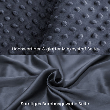4 ergonomic zone weighted blankets with covers on both sides