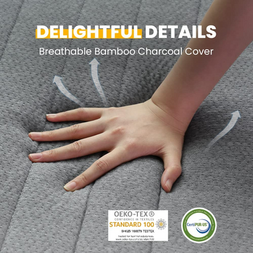 Newentor 7 Zone 4FT6 Double Mattress, 10 Inch Memory Foam Mattress with Pocket Sprung, OEKO-TEX Certified Mattresses with Breathable Cover, 135x190