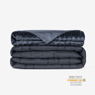 4 ergonomic zone weighted blankets with covers on both sides