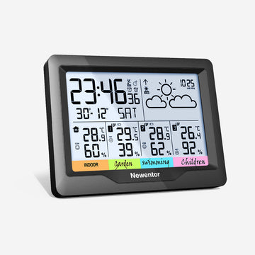 Wireless Atomic 6-inch Color Weather Station Q5 - All In One Functions