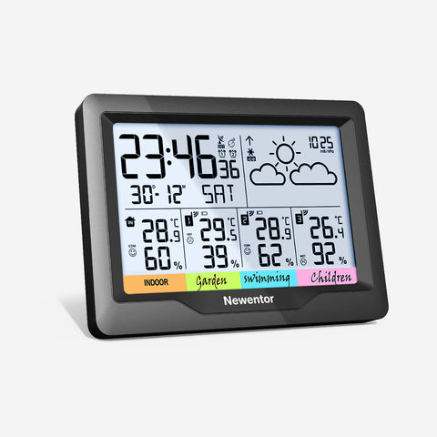 Weather Station Wireless Indoor Outdoor Thermometer,Wireless Weather  Stations
