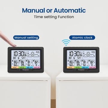 Wireless Atomic 6-inch Color Weather Station Q5 - All In One Functions