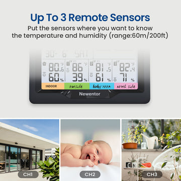 Wireless Atomic 6-inch Color Weather Station Q5 - All In One Functions