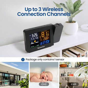 Wireless Atomic 4.5-inch Full Color Weather Station Q6 - All In One Functions