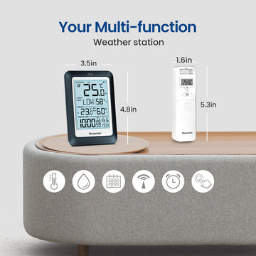Wireless Atomic 4-inch Weather Station Q8 - All In One Functions