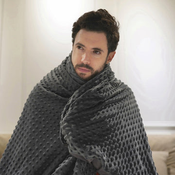 4 ergonomic zone weighted blankets with covers on both sides