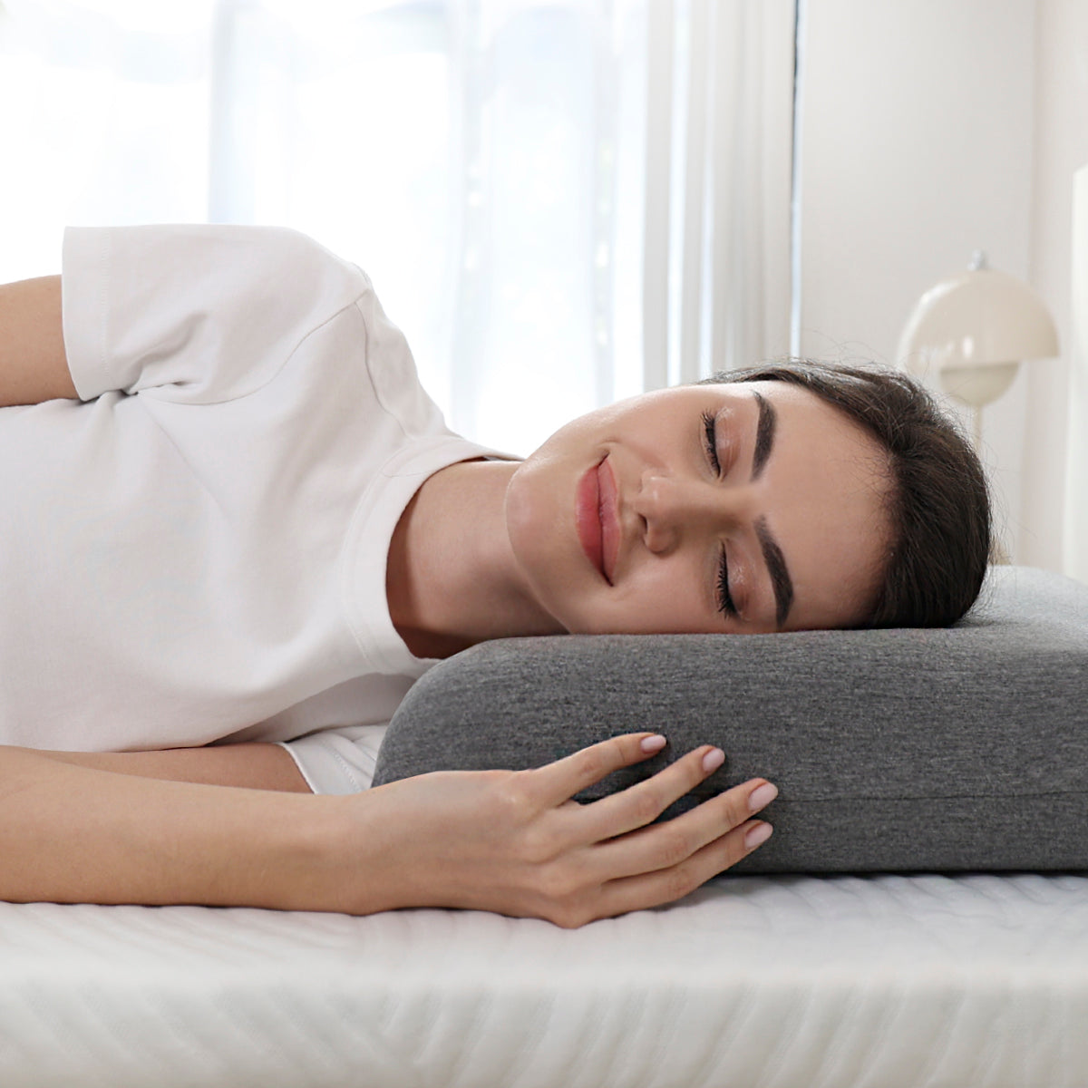 Ergonomic Memory Foam Pillow for Neck Pain-Double Firmness-Free Trial –  Newentor